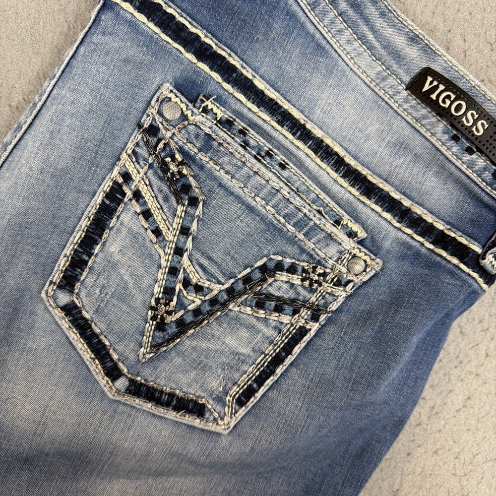 VIGOSS Dublin Crop Straight‎ Jeans Women's Size 18 Medium Wash Heritage Fit